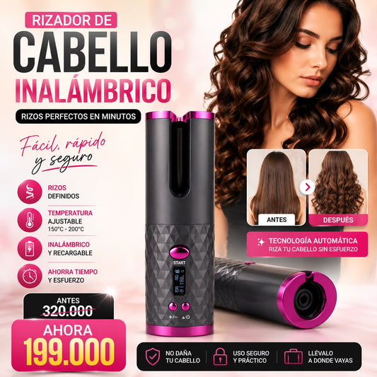 RIZADOR DE CABELLO INALAMBRICO®