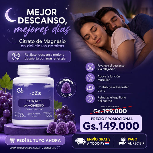 GOMITAS PARA DORMIR CITRATO DE MAGNESIO