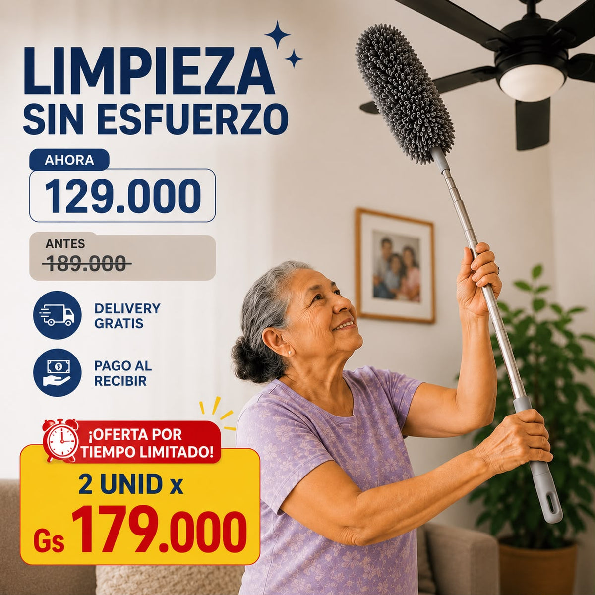 Plumero Retráctil de Microfibra