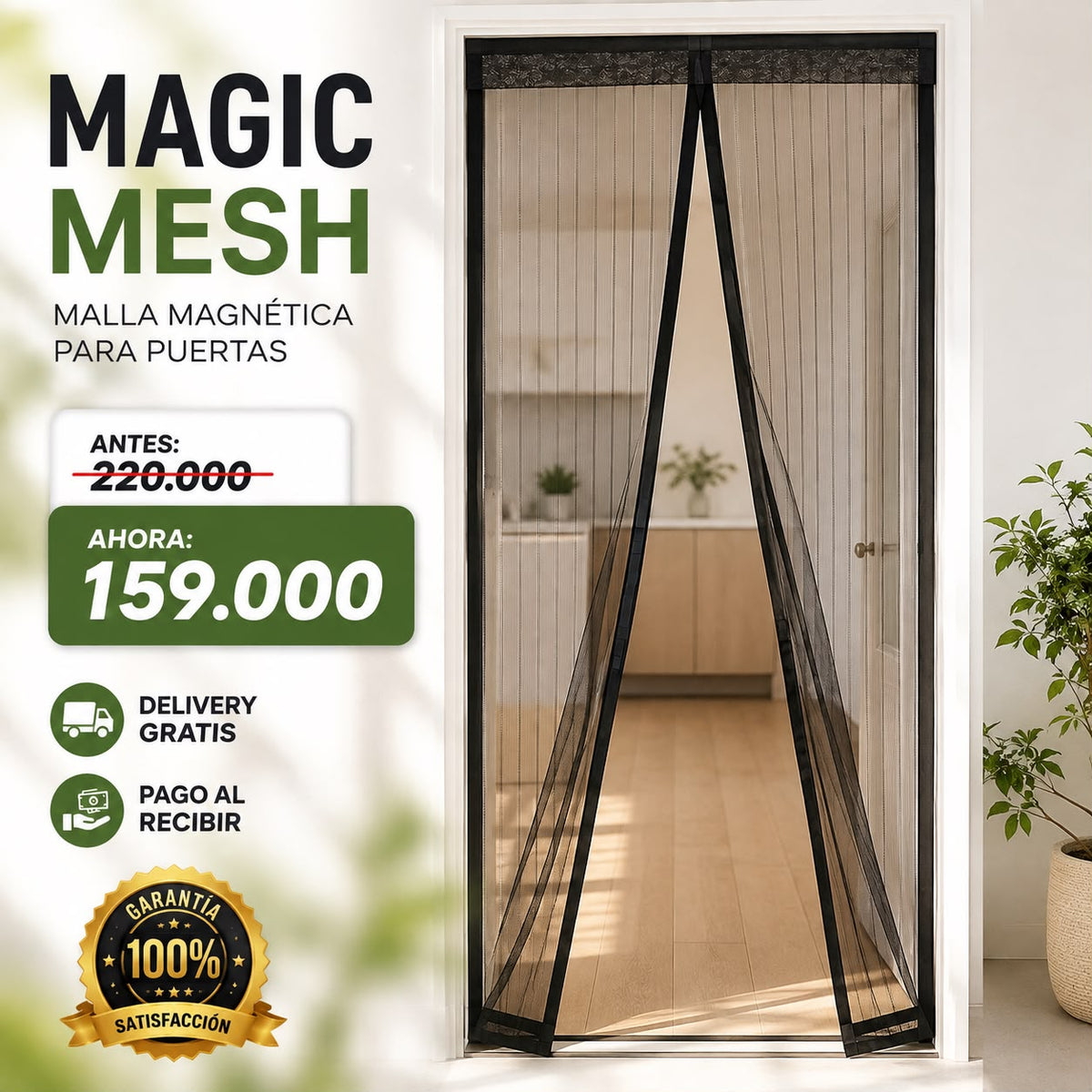 Cortina con cierre magnética MAGIC MESH®