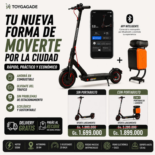 Monopatín eléctrico plegable TOYGAGADE®